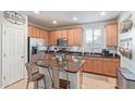 Modern kitchen with stainless steel appliances and granite countertops at 2981 E Nighthawk Way, Phoenix, AZ 85048