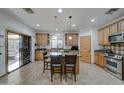 Gourmet kitchen featuring granite countertops and stainless steel appliances at 6502 N 81St Pl, Scottsdale, AZ 85250