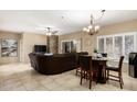 Spacious living room with comfortable seating and a fireplace at 11260 N 92Nd St # 1102, Scottsdale, AZ 85260