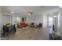 Open concept living room, dining area and kitchen at 639 W Kingman Loop, Casa Grande, AZ 85122