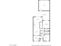 Two-bedroom, two-bath floor plan with a kitchen, living room, and garage at 7153 N Via De Paesia --, Scottsdale, AZ 85258