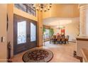 Grand entryway with double doors and tile flooring at 15225 N Bluejay Pl, Fountain Hills, AZ 85268