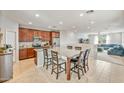 Kitchen with large island, stainless steel appliances, and ample cabinet space at 1693 E Dogwood Ln, Gilbert, AZ 85295