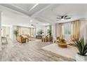 Spacious living room featuring a fireplace and comfortable seating at 4910 S Huachuca Pl, Chandler, AZ 85249