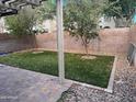 Artificial turf backyard with a pergola and patio at 19814 N 49Th Dr, Glendale, AZ 85308