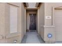 Front entry with security door and adjacent sidelights at 1361 E Martha Dr, Casa Grande, AZ 85122