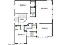 Upstairs floor plan showing bedrooms 3, 4, and 5, two bathrooms, and an open area at 1932 W Rowel Rd, Phoenix, AZ 85085