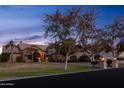 Spacious home with a manicured lawn and mature trees at 22911 S 199Th St, Queen Creek, AZ 85142