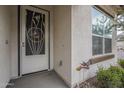 White front door with screen door and small plants at 1255 N Arizona Ave # 1109, Chandler, AZ 85225