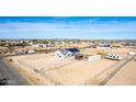 House, yard, and surrounding neighborhood aerial view at 1529 S 357Th Ave, Tonopah, AZ 85354