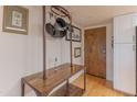 Kitchen with wood counter and pot rack at 7930 E Camelback Rd # 509, Scottsdale, AZ 85251