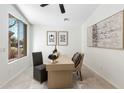 Home office with a desk and neutral decor at 15100 W Pierson St, Goodyear, AZ 85395