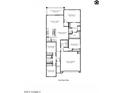 One-story house floor plan with 4 bedrooms, 2 baths, and a 2-car garage at 1543 E Lardner Dr, Casa Grande, AZ 85122