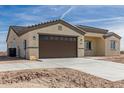 New construction home with a brown garage door and neutral exterior at 3811 N 335Th Ave, Tonopah, AZ 85354