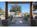 View from the porch of a manicured front yard and neighborhood homes at 4808 N Litchfield E Knl, Litchfield Park, AZ 85340