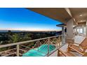 Balcony boasts panoramic city views and pool access at 5316 E Valle Vista Rd, Phoenix, AZ 85018