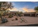 Stunning desert landscape and curb appeal at 9950 E Sundance Trl, Scottsdale, AZ 85262