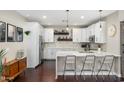 Bright kitchen featuring white cabinetry, an island, and modern appliances at 1618 W Culver St, Phoenix, AZ 85007