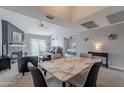 Bright dining area with marble top table and four chairs at 9115 E Purdue Ave # 211, Scottsdale, AZ 85258