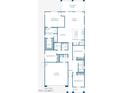 Main floor plan showing a 2-car garage, 3 bedrooms, and open concept living areas at 43358 N Wollemi St, Queen Creek, AZ 85142