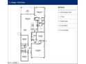 One-story floor plan featuring 3 bedrooms, 2 baths, and a 2-car garage at 24241 W Agora Ln, Buckeye, AZ 85326
