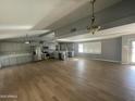 Modern kitchen with gray cabinets and stainless steel appliances at 1324 W Bethany Home Rd, Phoenix, AZ 85013