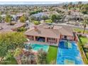 Luxury home with pool, basketball court, and scenic views at 351 N Cloverfield Cir, Litchfield Park, AZ 85340