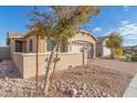 Tan house with a tree in front and a brick driveway at 4124 W Palace Station Rd, New River, AZ 85087