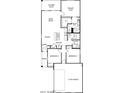 Single story floor plan, 3 bedrooms, 2 baths, 2 car garage, covered patio, and porch at 331 S San Fernando Ln, Casa Grande, AZ 85194