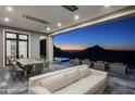 Outdoor patio with seating and city views at 21312 N 113Th Pl, Scottsdale, AZ 85255