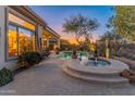 Relaxing pool and spa with a beautiful fountain and plenty of space for sunbathing at 2310 W Hazelhurst Dr, Anthem, AZ 85086