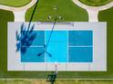 Overhead view of a blue and gray sports court at 356 W Ivanhoe St, Gilbert, AZ 85233