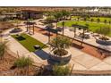 Aerial view of community recreational area with bocce ball and cornhole at 1032 W J Waltz Way, Apache Junction, AZ 85120