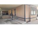 Covered patio with steps and railing at 2233 E Behrend Dr # 61, Phoenix, AZ 85024