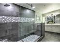 Elegant bathroom with a large walk-in shower and double vanity at 6803 E Main St # 1110, Scottsdale, AZ 85251