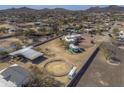 Aerial view showing house, RV, and horse arena at 35849 N 3Rd St, Phoenix, AZ 85086