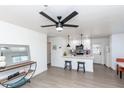 Open concept kitchen with breakfast bar and modern finishes at 621 W Howe St, Tempe, AZ 85281