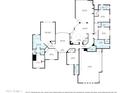 Detailed floor plan showcasing the layout of the home, including bedrooms, bathrooms, and living areas at 300 N Portland Ave, Gilbert, AZ 85234