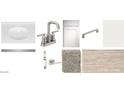 Bathroom features; white sink, brushed nickel faucet, and white cabinets at 46905 W Old Timer Rd, Maricopa, AZ 85139
