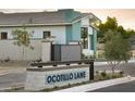 Modern community entrance with Ocotillo Lane signage at 6727 N 9Th Dr, Phoenix, AZ 85013