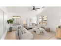 Relaxing living room with light-colored furniture and large windows at 29840 N 43Rd Way, Cave Creek, AZ 85331