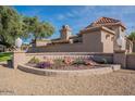 Stone sign with desert landscaping for Estate Monterra neighborhood at 6366 N 19Th St, Phoenix, AZ 85016