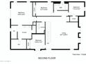 Second floor layout featuring a living area and bedrooms. Total area is 1722 square feet at 13235 W Tether Trl, Peoria, AZ 85383