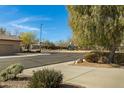 View of the quiet street with green landscaping, and a community playground at 40325 N Graham Way, Anthem, AZ 85086