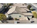 Aerial view of a house with a tile roof and backyard at 2471 E Jade Dr, Chandler, AZ 85286