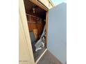 Small storage unit with shelving and space for items at 7828 N 47Th Ave, Glendale, AZ 85301