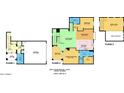 Detailed floorplan showcasing the layout of the home, including bedrooms, bathrooms, and living spaces at 3935 E Rough Rider Rd # 1191, Phoenix, AZ 85050