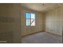 Unfinished bedroom with a window and drywall at 37749 N Cowboy Ln, San Tan Valley, AZ 85140