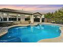 Inviting pool with a spa and lush landscaping at 28107 N 123Rd Ln, Peoria, AZ 85383