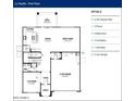 First floor plan showcasing kitchen, dining, great room, and two-car garage at 24224 W Agora Ln, Buckeye, AZ 85326